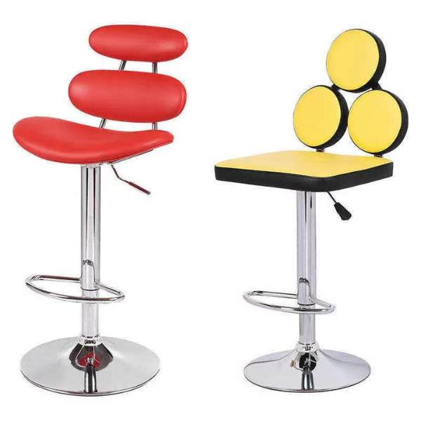 Ghế đảo bếp bọc da lưng cao chân trụ nâng hạ: SG - B254 - $hienthicat